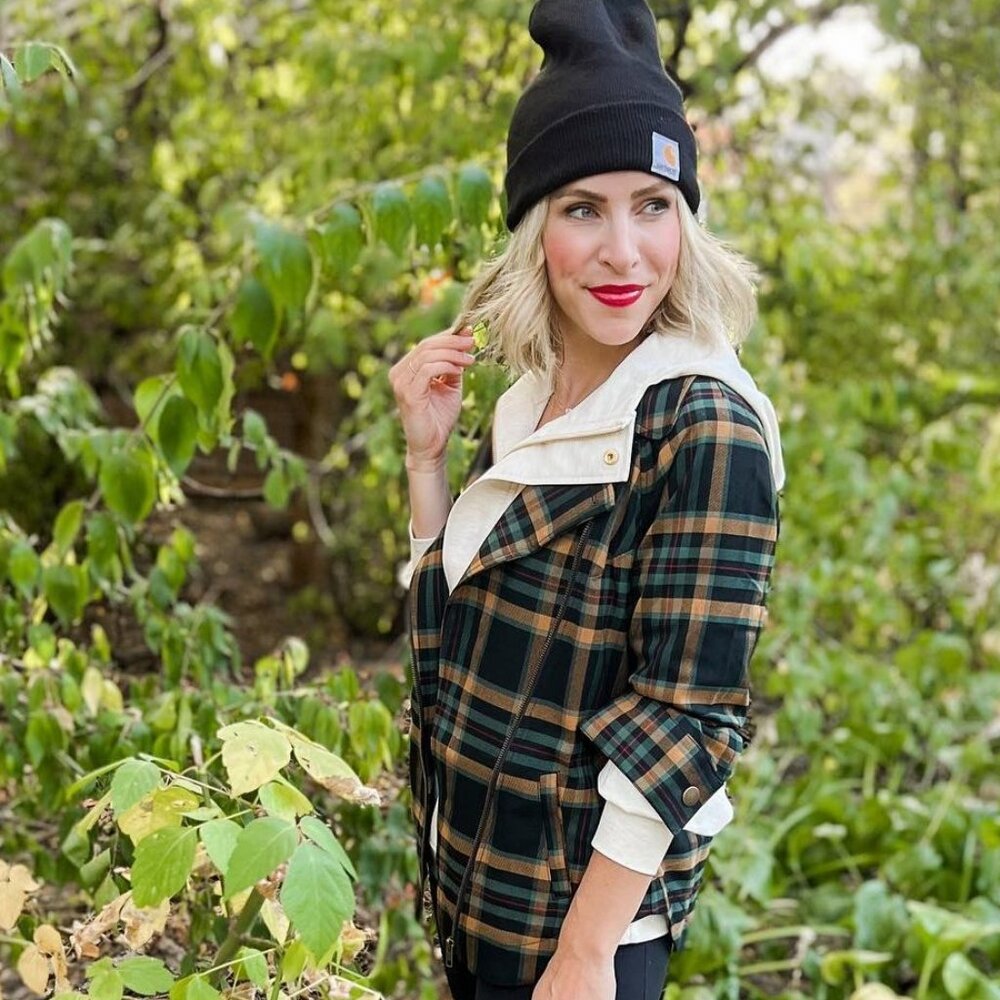 Cabi 4401 Moto Plaid Jacket Fall 2022 Small NWT